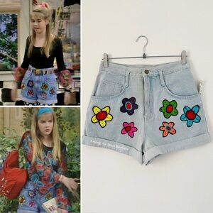 Rare 90s Vintage Denim Shorts ASO Melissa Joan Hart in Clarissa Explains It All